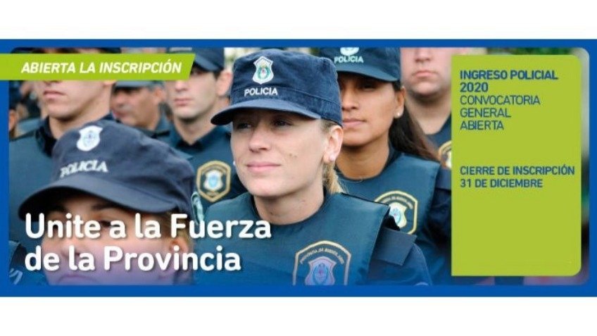 Se encuentra abierta la inscripción a la Escuela de Policía de la Provincia